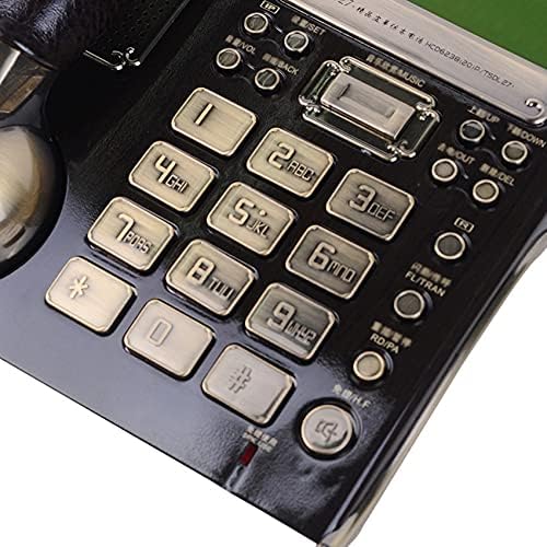 Mxiaoxia cormed телефон со лична карта, функција за аларм, доверливо бирање европски антички гроздобер фиксни телефонски телефон за дома