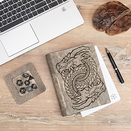 Smonex Dungeons and Dragons Blank Teetbook - Plank Grid & Leded Journal for Bools, Tracking, цртање и повеќе - комплет за основни додатоци