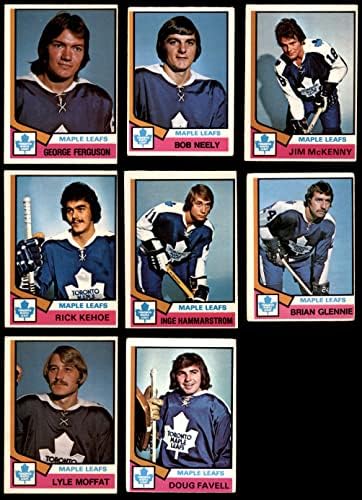 1974-75 O-Pee-Chee Торонто јавор лисја во близина на екипата поставени лисја од Торонто јавор VG/EX Maple Leafs