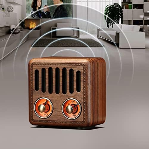 Dloett Retro Classic Portable FM Radio Sondy Sounder Поддршка TF Card Player Radio