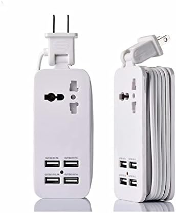 Приклучоци за електрична енергија за заштита на заштитени за пиење за домашна употреба и патување, интелигентен дизајн 4 USB порт