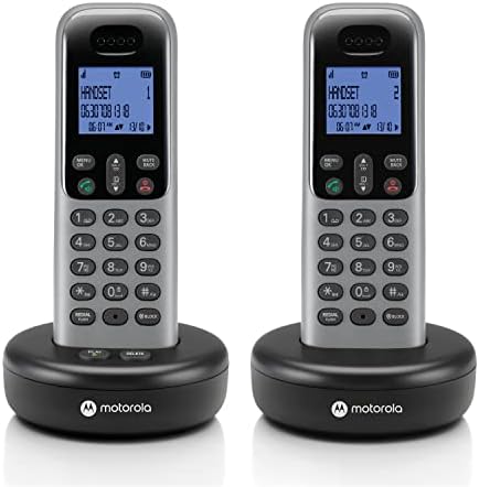 Телефонски систем без безжичен систем на Motorola W/ 3 дигитални слушалки + машина за одговарање, далечински пристап, блок за повик - темно