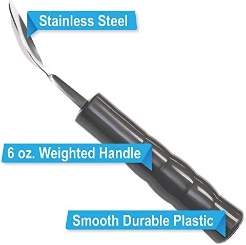Предност за рехабилитација пондерирана лажичка со цврста пластична рачка