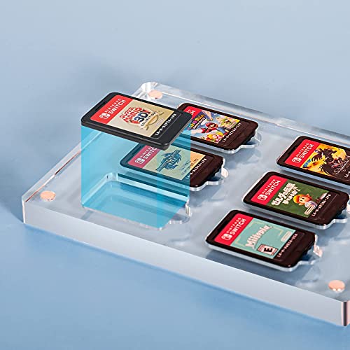 Случајот за картички за прекинувач - кутија за складирање картички UPAFEXXI вклучува 6 држачи за слотови за игри со карти за Nintendo Switch