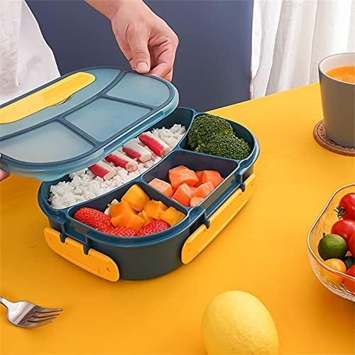 Кутии за ручек Shuchengmaoyi Bento Box за возрасни, 4-одделенија за протекување на бенто, контејнер за ручек, микробранова и машина
