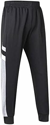 Prtcypnt машки џогери џемпери активни панталони за атлетски патеки со џебови за патенти и влечење во теретана за вежбање
