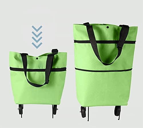 キヨラカ торба за складирање со тркала, зелена