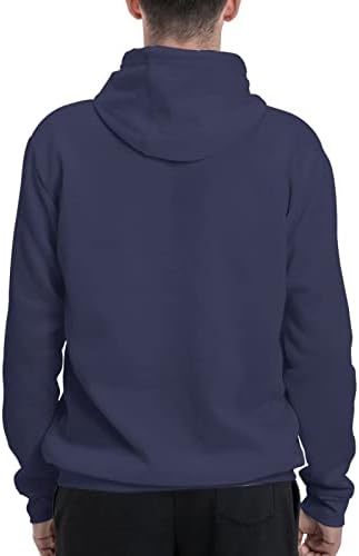 Dowrap eyои Логано 22 машки пуловер качулка, случајна кошула со качулка, најдобри дуксери за спортска облека со џеб со џеб
