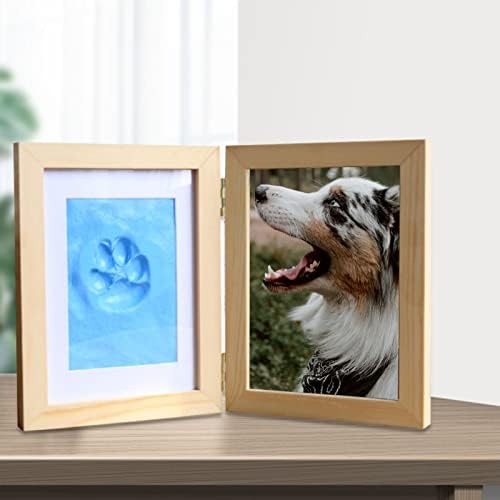 XDash Рамки за слики за комплет за печатење на глинени кучиња од биро за кучиња, зачудувачи за loversубители на миленичиња, отпечаток