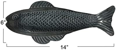 Креативна ко-оп алуминиумска форма на риба, античко сиво јадење, сиво