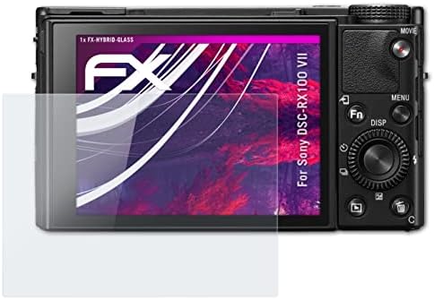 Атфоликс пластично стакло заштитен филм компатибилен со Sony DSC-RX100 VII стакло заштитник, 9H хибриден стаклен стаклен екран