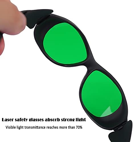 Ортур 180-750nm Ласерско гравирање заштитни очила Индустриска безбедност стакло очила за очила