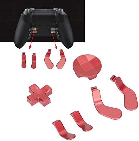 За контролорот Xbox One Elite Series 2, делови за поставување метали, вклучувајќи ги и 4PCS Trigger Paddles и 2 заменливи в