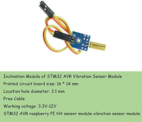 Сензор за вибрации на сензорот Comimark 4PCS наводен сензор за Arduino STM32 AVR Raspberry Pi