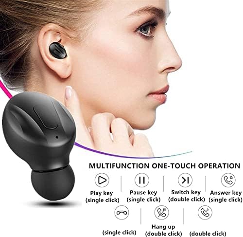 Hoseili ● 2022editionBluetooth Слушалки.Bluetooth 5.0 Безжични Слушалки Во Уво Стерео Звук Микрофон Мини Безжични Слушалки