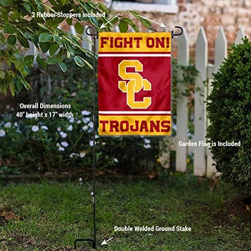 УСЦ борба на Тројанс 2 еднострано градинарско знаме и знаме на столб на столбови сет
