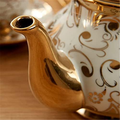 Орев Европски чајник керамички златен модел чајник и чаша поставена лента лажица порцелан кафе чаша чајник чајник
