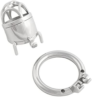 Уред за чистење на машката Jefisry Manightion Chastity Chastity Chastity Chastity Cage за најдобрите мажи придружник J2145 45mm сребрена сива