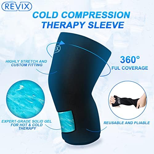 Реикс топла ладна терапија мраз пакувања за повреди колена ракав и обвивка за мраз на коленото