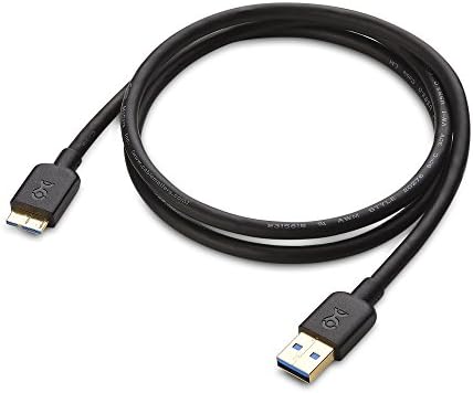 Кабел работи долг микро USB 3.0 кабел 10 стапки во црно