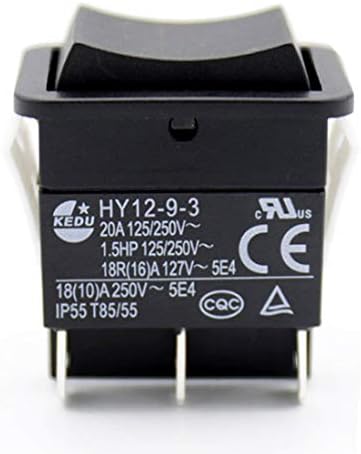 Lhlian Industrial Electric Pushbutton се прекинува голема струја на исклучување на прекинувачот на Rocker HY12-9-3 1.5HP 6PINS TAB 20A 125/250V,