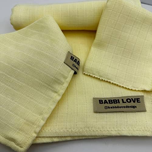 Babbi Love 3 Pack%100 памук муслин сет органско swaddle ќебе бебе бип и бандана скарп новородени сетови за подароци за бебиња