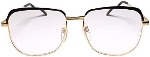Класичен гроздобер 80S 90S квадратен златен рамка читач 1,75 очила за читање