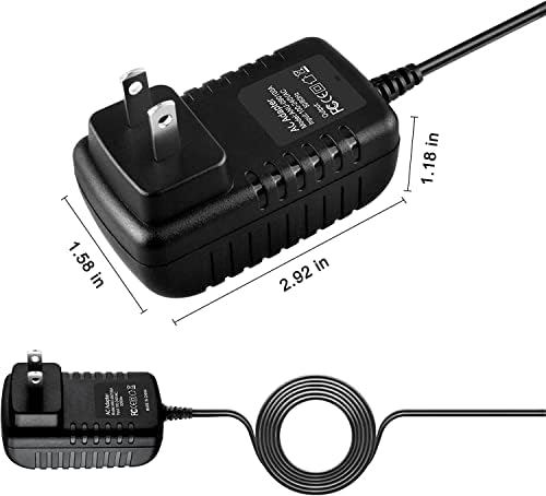Guy-Tech AC DC адаптер компатибилен со ICOM VHF UHF Transceiver Radio BC- Серија Десктоп BC-1110A BC-1110AR BC-1110D/DR BC-110DR BC-167SA