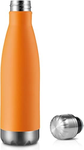 Meway 17oz Спортско шише со вода од 12 пакувања вакуум изолирано од не'рѓосувачки челик спортско шише со вода што протекува двојно wallидна боја