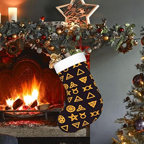 Божиќни чорапи на Аугенстер, Викански традиции симболи златно двострано камин што виси чорапи