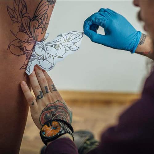 Јуелонг 10 парчиња Празна Тетоважа Пракса На Кожата и 30 парчиња Хартија За Пренос за Тетовирање