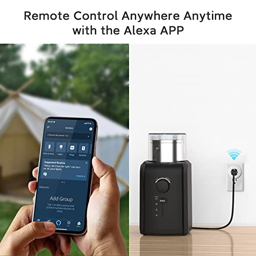 Bluetooth Mesh Smart Plug, Едноставно поставување, далечински управувач со апликации Alexa и Alexa Voice Control, ETL & FCC Сертифициран,