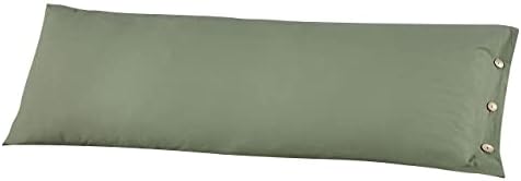 Greenелемони зелена измиена памучна каросерија за перници за тело, 1 пакет луксузни меки капаци за дишење перници со затворање на