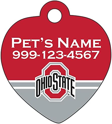Охајо Држава Бакиес Пет Таг За Кучиња &Засилувач; Мачки | Официјално Лиценциран | Персоналните За Вашето Домашно Милениче