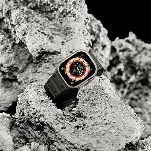 Amband MF Sport Band компатибилен со Apple Watch Ultra 49mm Серија 8/7 и Серија 6/SE/5/4 Серија 3