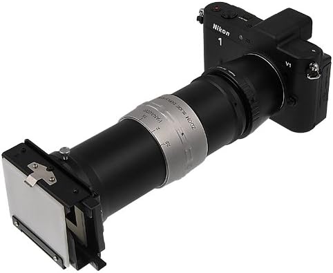 Адаптер за монтирање на леќи Fotodiox, леќи со Т-Монт до 1-серија камера на Никон, одговара на Nikon V1, J1 камери без огледало
