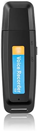 Tbiexfl Клучен Снимање U-Диск Дигитален Аудио Рекордер TF Флеш Картичка USB Диктафон Пен Мини Диктафон Професионални До 32GB