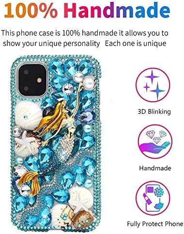 Како-Зеке Елегантна Телефонска Кутија Компатибилна Со Samsung Galaxy S22 6,1 инчи 2022, Bling Handmdae Серија Девојки Торба Цвеќиња Дизајн