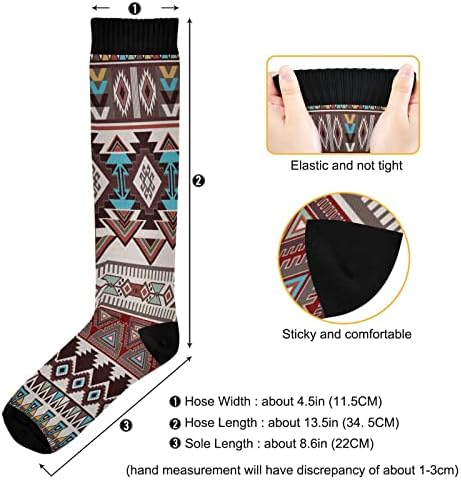 Кигаи Ацтек Навахо Модел Компресија чорапи за жени и мажи што е најдобра за трчање, медицинска сестра, патување, возење велосипед