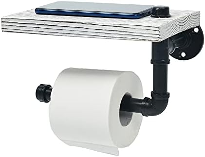 Ретро индустриски стил, комерцијален држач за тоалетна хартија со железничка цевка со