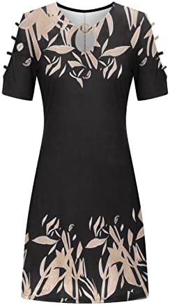 Lcziwo Пролетно лето фустани за жени 2023 година симпатично ладно рамо бохо мини маички фустани краток ракав