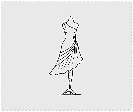 Фустан на Azeeda 2 x 'на манекенски' микрофибер леќи/чаши за чистење на крпи за чистење