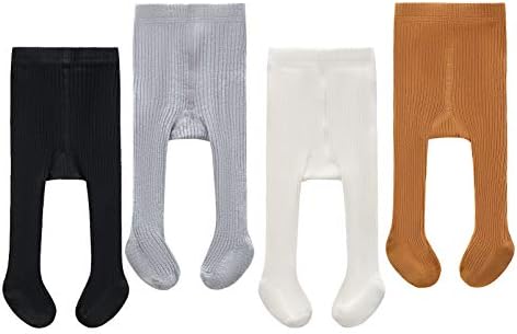 Cecorc Бебешки хулахопки - Дебели мали деца хеланки - безмилотни кабелски плетени памучни чорапи - Доенчиња Панталози 3/5 пакет…
