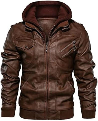 ADSSDQ Менс лесни јакни, зима плус големина јакни со долги ракави мажи гроздобер јога дебела удобна качулка
