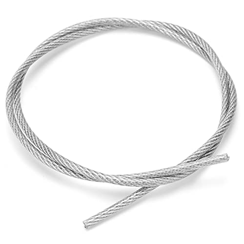 Пластична обложена челична жица, фитинзи за ланец и јаже жица јаже клипови јаже анти -корозија DIY занаетчиски кабел за висина на влечење
