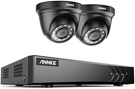 Anke AI 2MP Wired Security Security System System, 8CH 5MP надзор DVR со паметно откривање на човечки/возила, 2 x 2MP CTV -фотоапарати