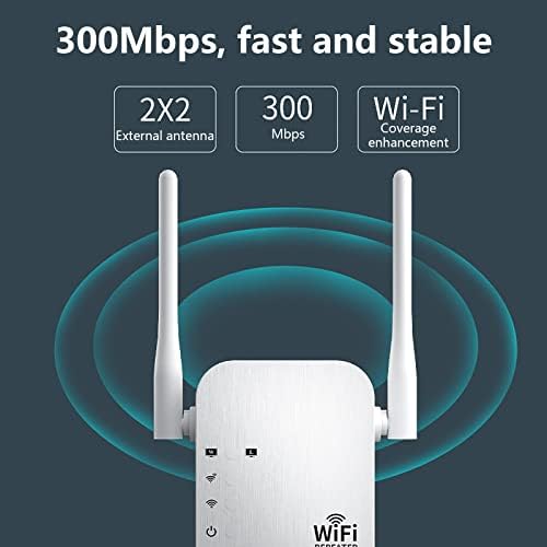 WiFi Repeater - WiFi Extender Booster, безжичен повторувач на Интернет, засилувач со долг дострел со порта за етернет, пристапна точка