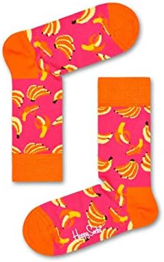 Среќни Чорапи 4-Пакет Амазон Поп Подарок Сет, шарени и забавни, Чорапи За Мажи И Жени, Розова-Жолта-Зелена-Портокалова-Морнарица