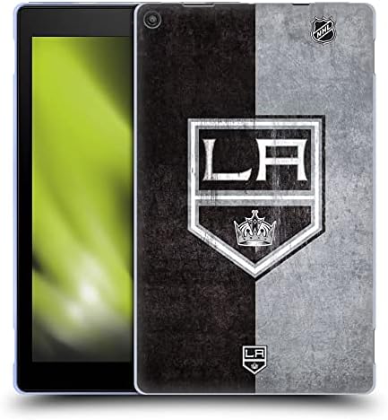 Дизајн на главни случаи официјално лиценциран NHL половина потресен лош Анџелес кралеви мек гел кутија компатибилен со Fire HD 10