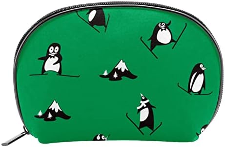 Торба за тоалети, козметичка торба за патувања за жени, пингвин снежен планински цртан филм животно